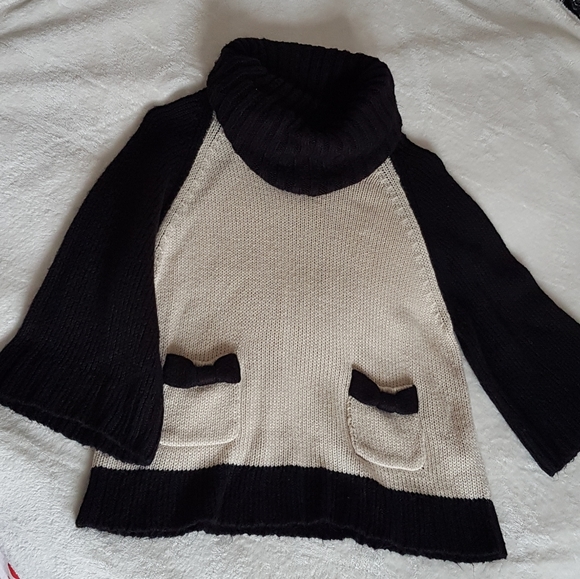 Dex Thick Knit Colour Blocked Cowl Sweater - Picture 2 of 8